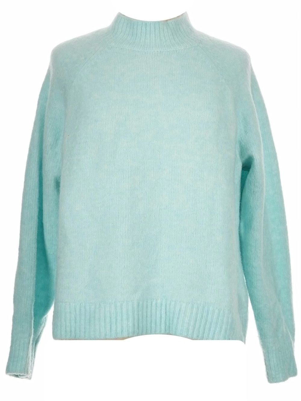 Banana Republic Light Aqua Mock Neck Womens Sweater Pastel Green